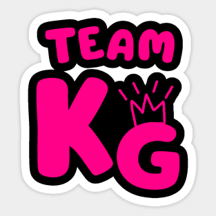 Team KG Pink Sticker